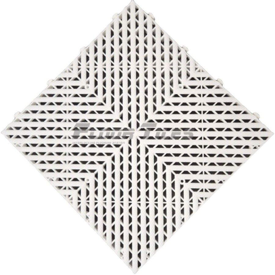 Πλαστικό PVC πλακάκι λευκό Floortiles IFS