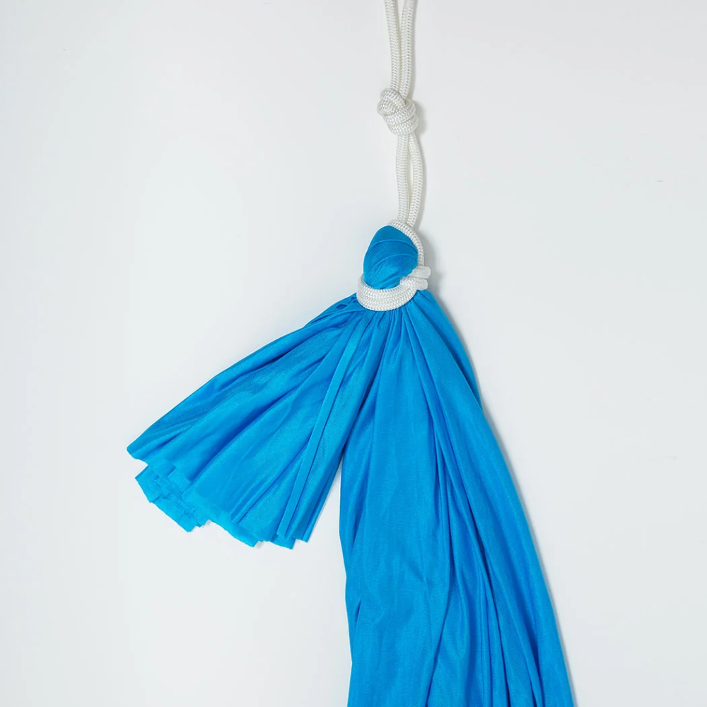 Kit Αιώρας Για Aerial Yoga Με Καραμπίνερ Ασφαλείας Αλουμινίου Salachi, Βάσεις Στήριξης & Σχοινιά ΑΝΘΡΑΚΙ (5m)