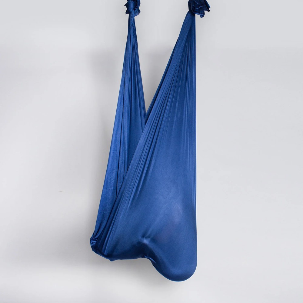 Kit Αιώρας Για Aerial Yoga Με Καραμπίνερ Ασφαλείας Αλουμινίου Salachi, Βάσεις Στήριξης & Σχοινιά ΑΝΘΡΑΚΙ (5m)