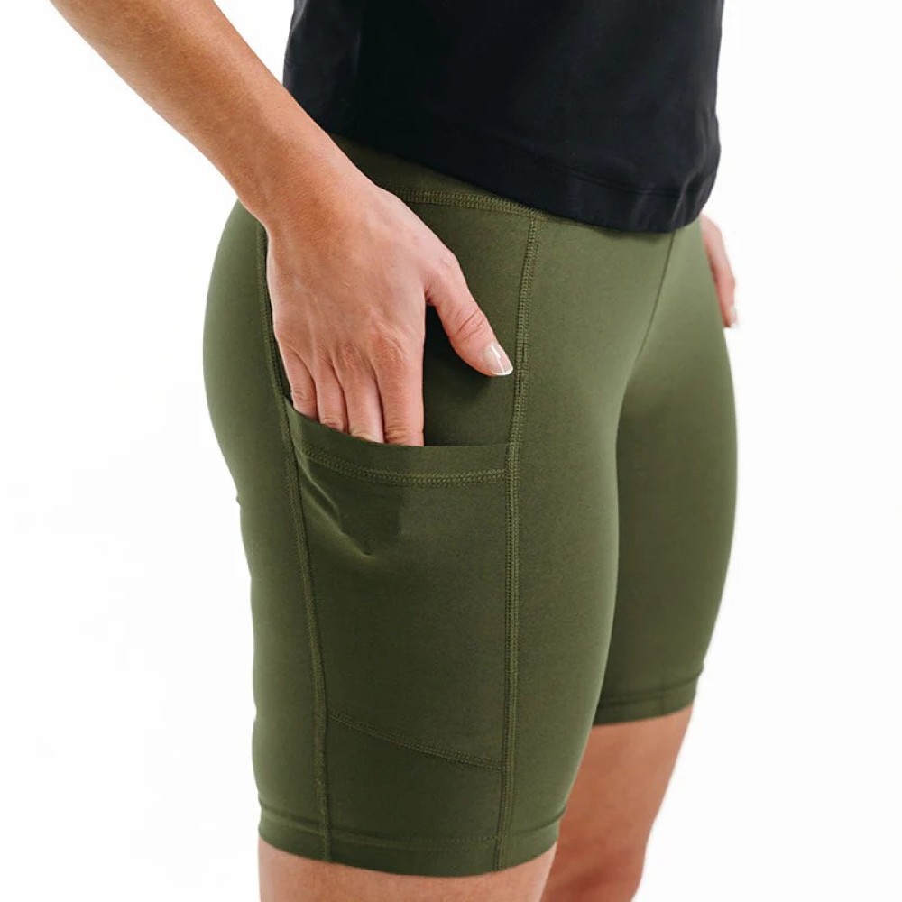 SWEAT WOMEN'S SHORTS W1 ARMY GREEN-S