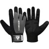 GYM WEIGHT LIFTING GLOVES W1 FULL GRAY -M