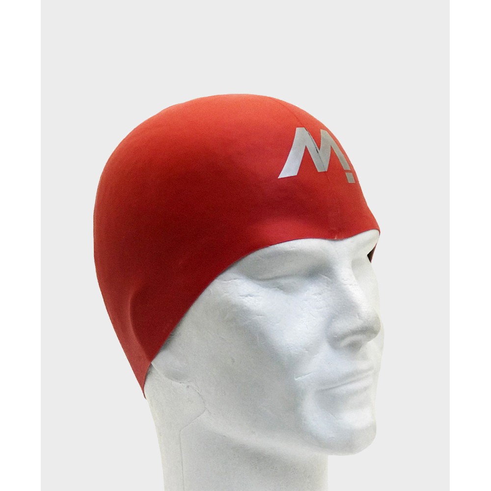 Swimming Cap REVERSIBLE – Perl Grey/ Red
