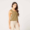 CODE MESH BACK TANK – KHAKI