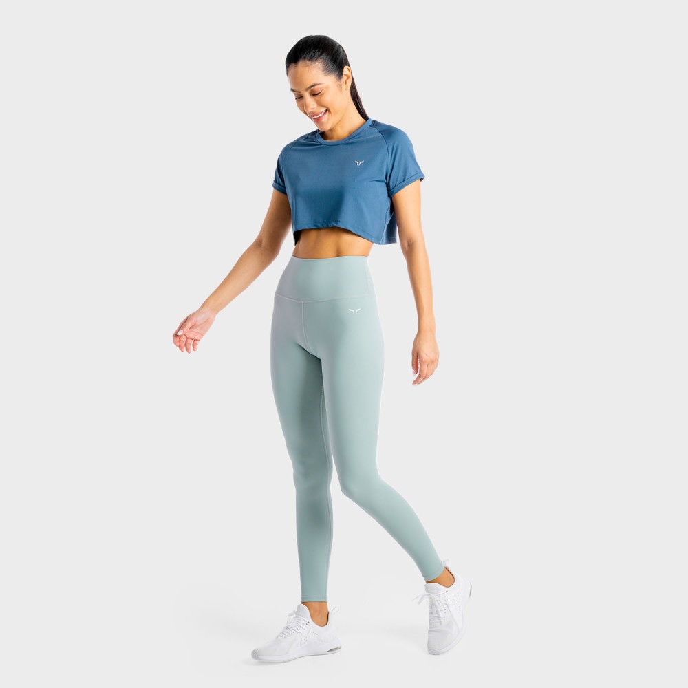 CORE AGILE LEGGINGS – DUSTY BLUE