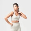 ESSENTIAL MEDIUM IMPACT BRA - WILLOW GREY