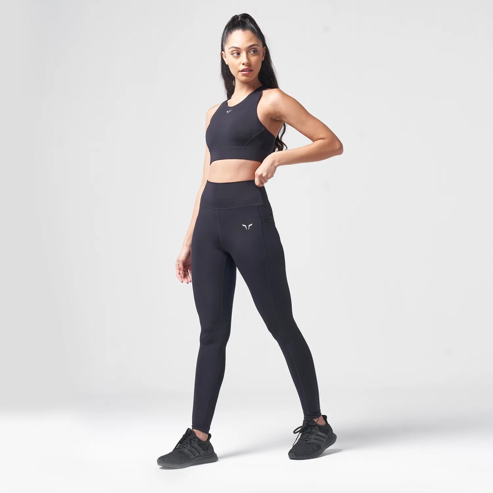 ESSENTIAL HIGH IMPACT BRA – BLACK