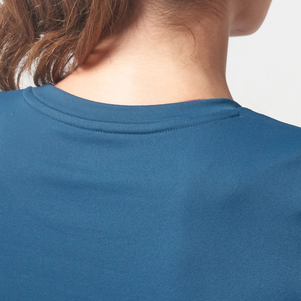 ESSENTIAL LONG SLEEVE CROP TOP – TEAL