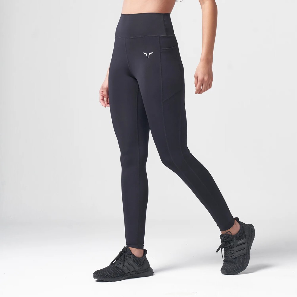 ESSENTIAL HIGH WAISTED LEGGINGS – BLACK