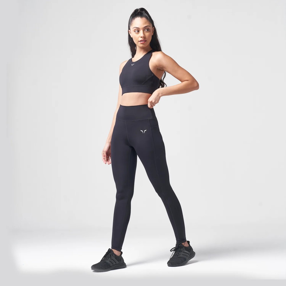 ESSENTIAL HIGH WAISTED LEGGINGS – BLACK