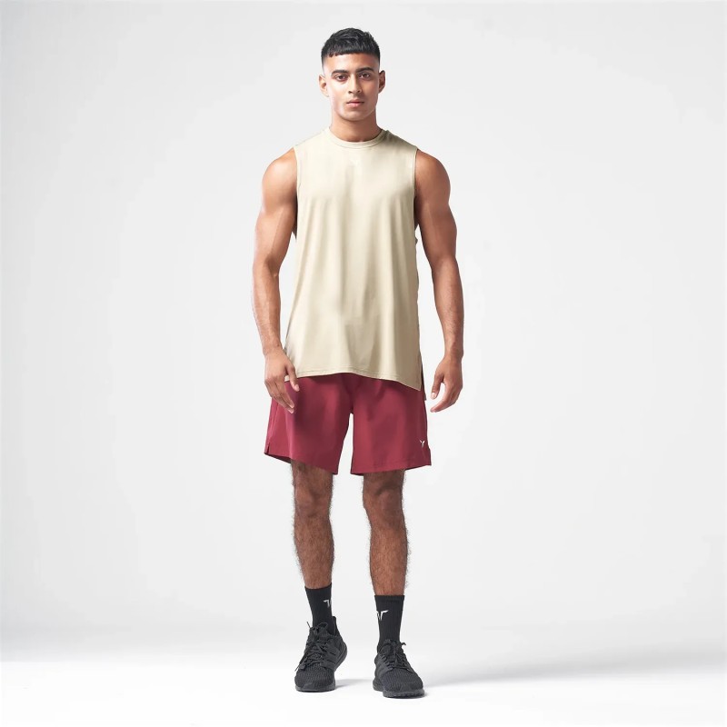 ESSENTIAL GYM TANK- SAND
