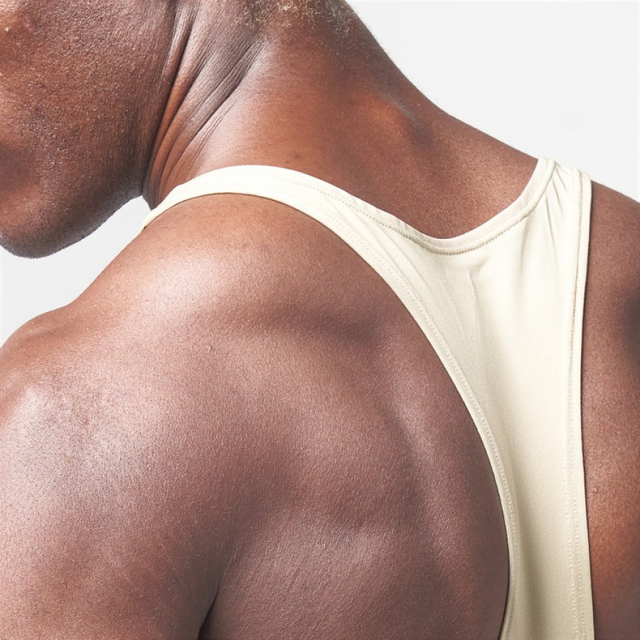 ESSENTIAL GYM STRINGER – SAND