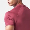 ESSENTIAL ULTRALIGHT GYM TEE – BURGUNDY