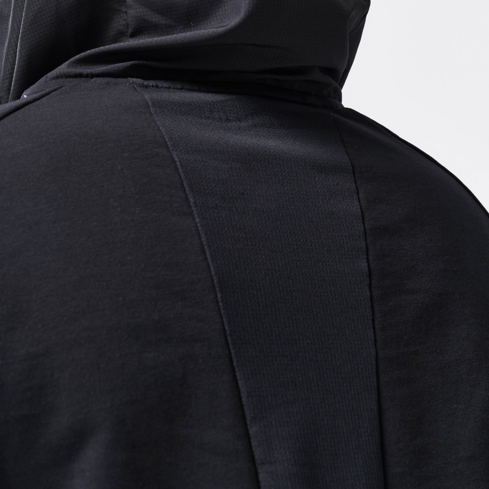 LAB360º VENTED CROP HOODIE – BLACK