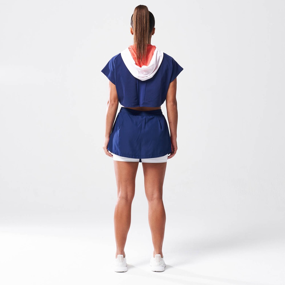 LAB360º VENTED CROP HOODIE – MEDIEVAL BLUE