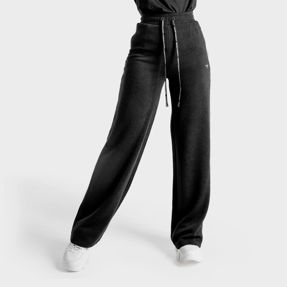LUXE WIDE LEG PANTS – ONYX