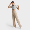 LUXE WIDE LEG PANTS – STONE