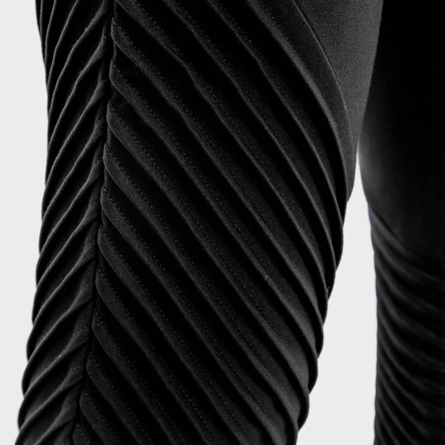 STATEMENT RIBBED JOGGERS – BLACK