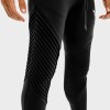 STATEMENT RIBBED JOGGERS – BLACK