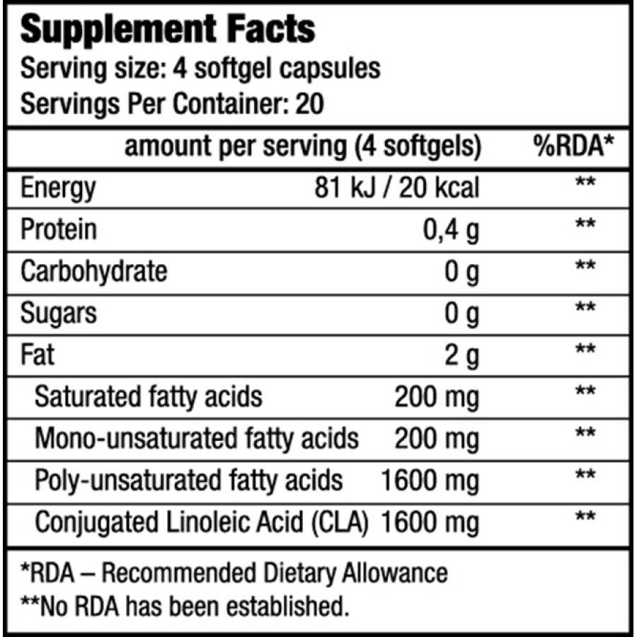 CLA 400 80 softgels (BIOTECH USA)
