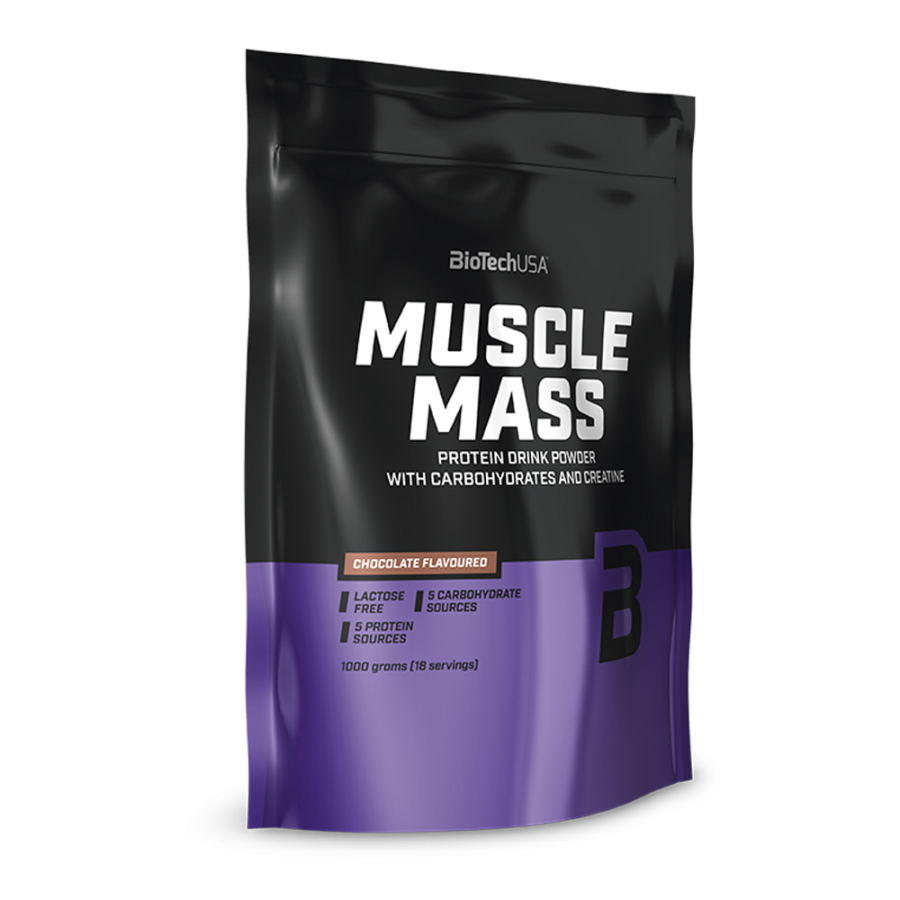Muscle Mass 1000gr (BIOTECH USA) - Strawberry