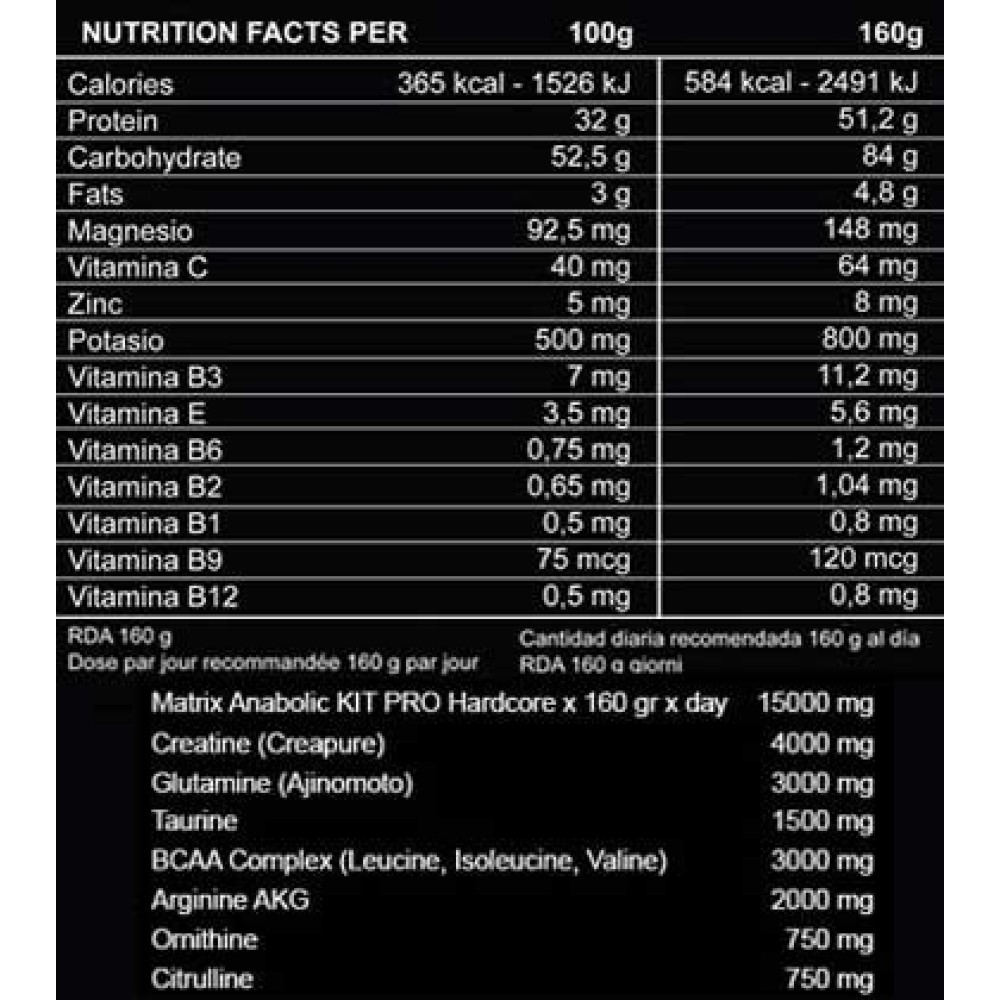 Kit Pro Hardcore 3000gr (OXYGEN NUTRITION)