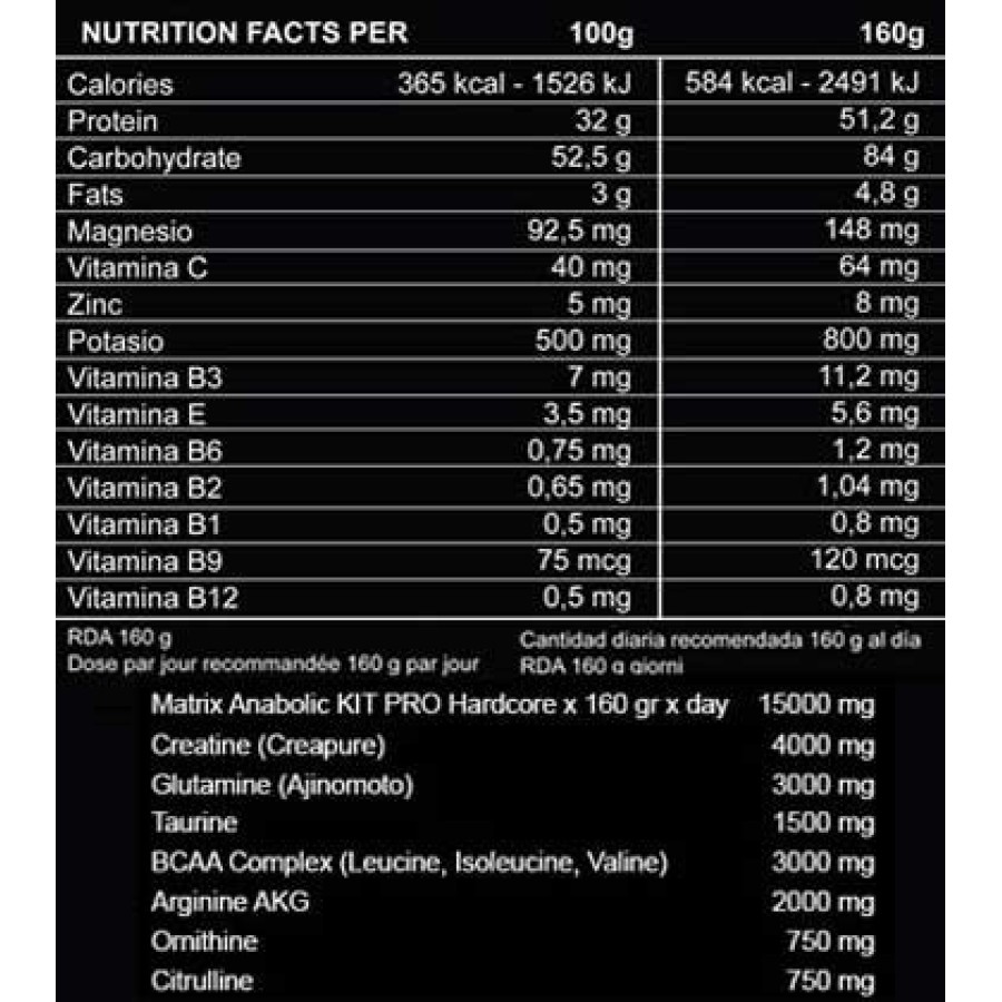 Kit Pro Hardcore 3000gr (OXYGEN NUTRITION)