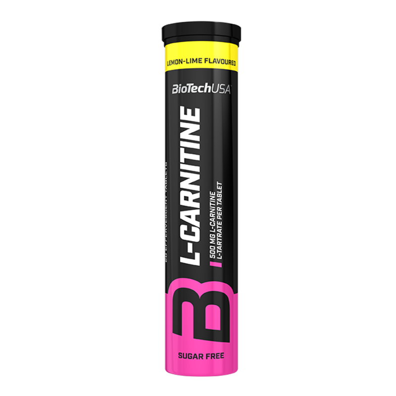 L-Carnitine Effervescent 500mg 20tabs (BIOTECH USA) - Blueberry Raspberry