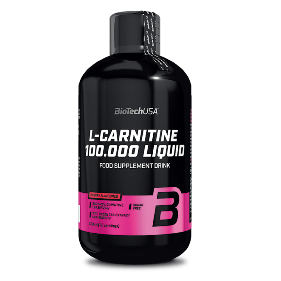 L-Carnitine 100.000 Liquid 500ml (BIOTECH USA) - Cherry