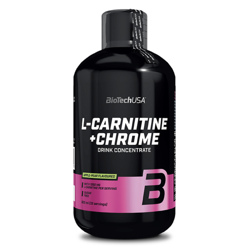 L-Carnitine + Chrome 35000mg 500ml (BIOTECH USA) - Apple Pear