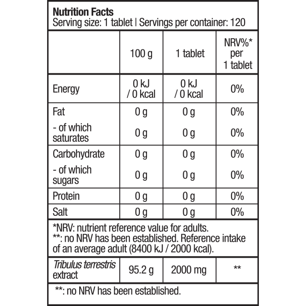 Tribooster 120tabs (BIOTECH USA)