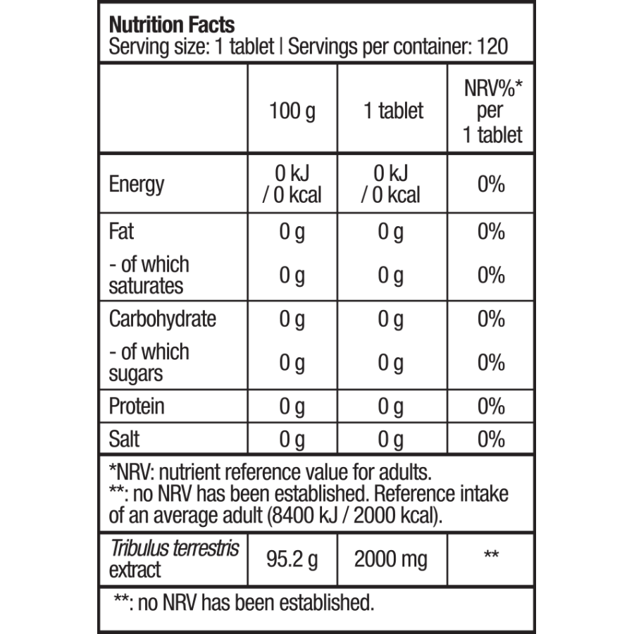 Tribooster 120tabs (BIOTECH USA)