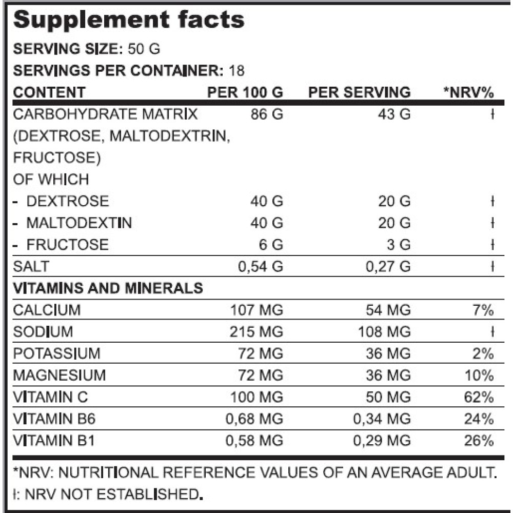 Isotonic Drink 900gr (TRUE NUTRITION)