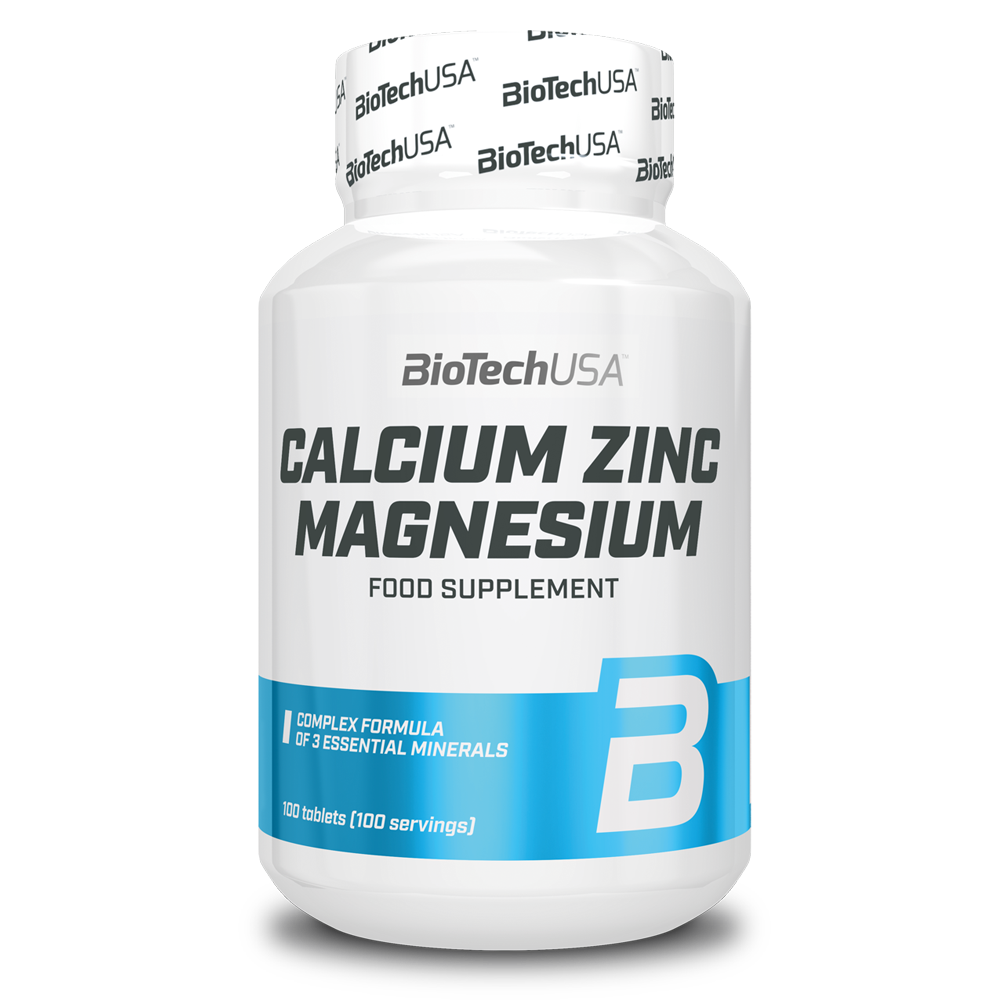 Calcium Zinc Magnesium 100tabs (BIOTECH USA)