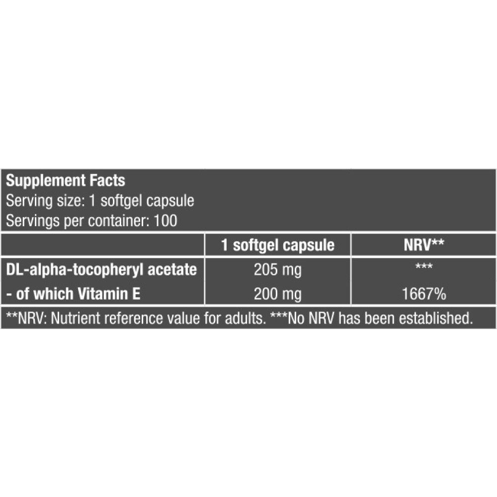 Vitamin E 100tabs (BIOTECH USA)