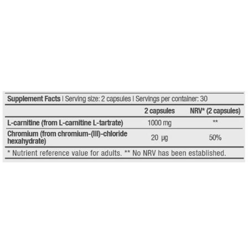 L-Carnitine + Chrome 60caps (BIOTECH USA)