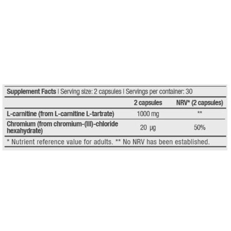 L-Carnitine + Chrome 60caps (BIOTECH USA)