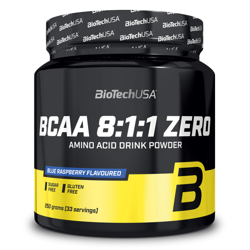 BCAA 8:1:1 Zero 250gr (BIOTECH USA) - Blue Rasberry
