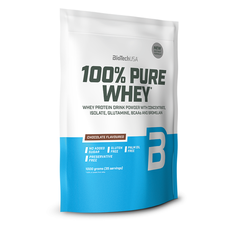 100% Pure Whey 1000gr (BIOTECH USA) - Chocolate Peanut