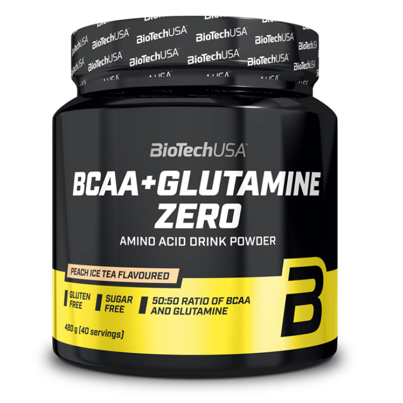 BCAA+Glutamine Zero 480g (BIOTECH USA) - Orange