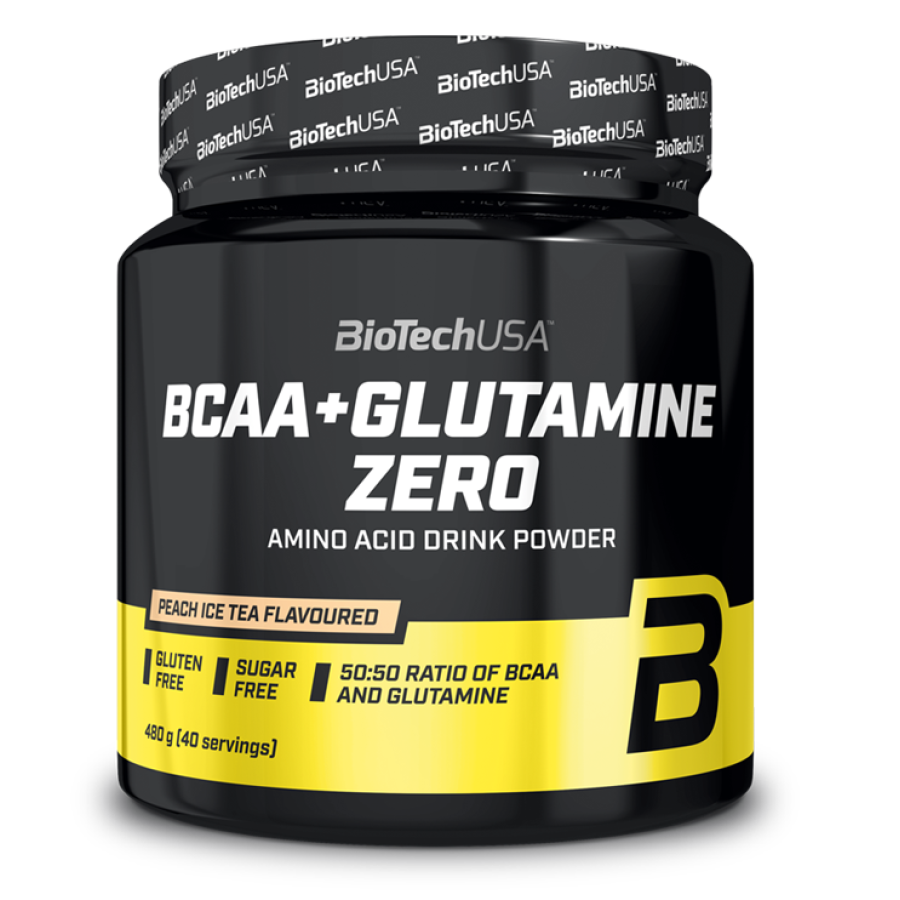 BCAA+Glutamine Zero 480g (BIOTECH USA) - Orange