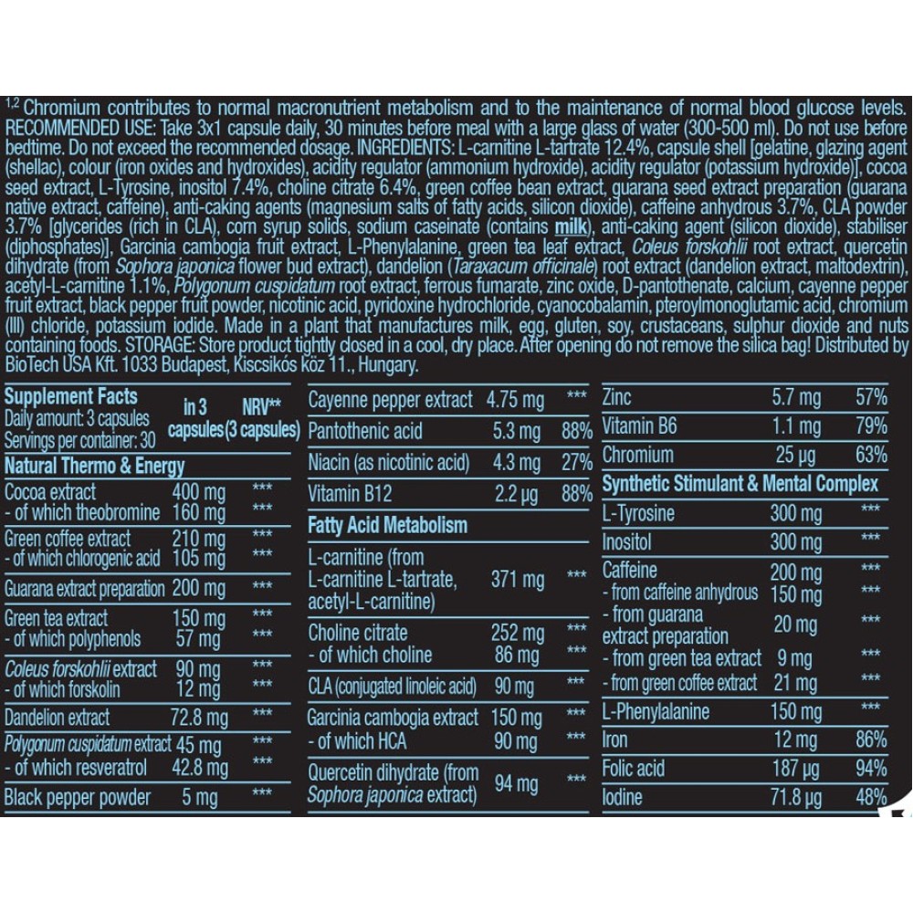 Black Burn 90 Mega Caps (BIOTECH USA)