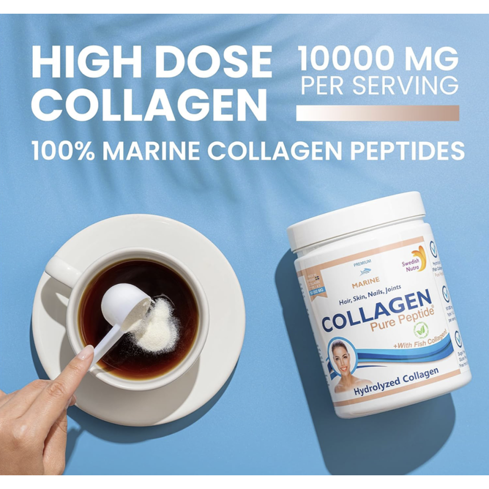 Fish Collagen Powder 300gr 10.000mg (SWEDISH NUTRA)