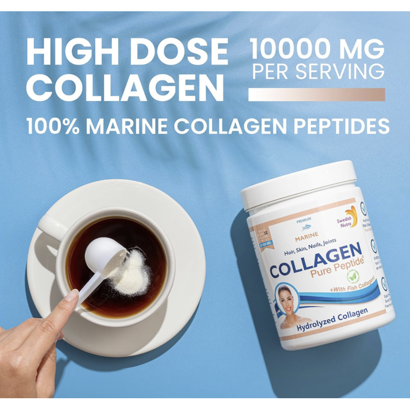 Fish Collagen Powder 300gr 10.000mg (SWEDISH NUTRA)