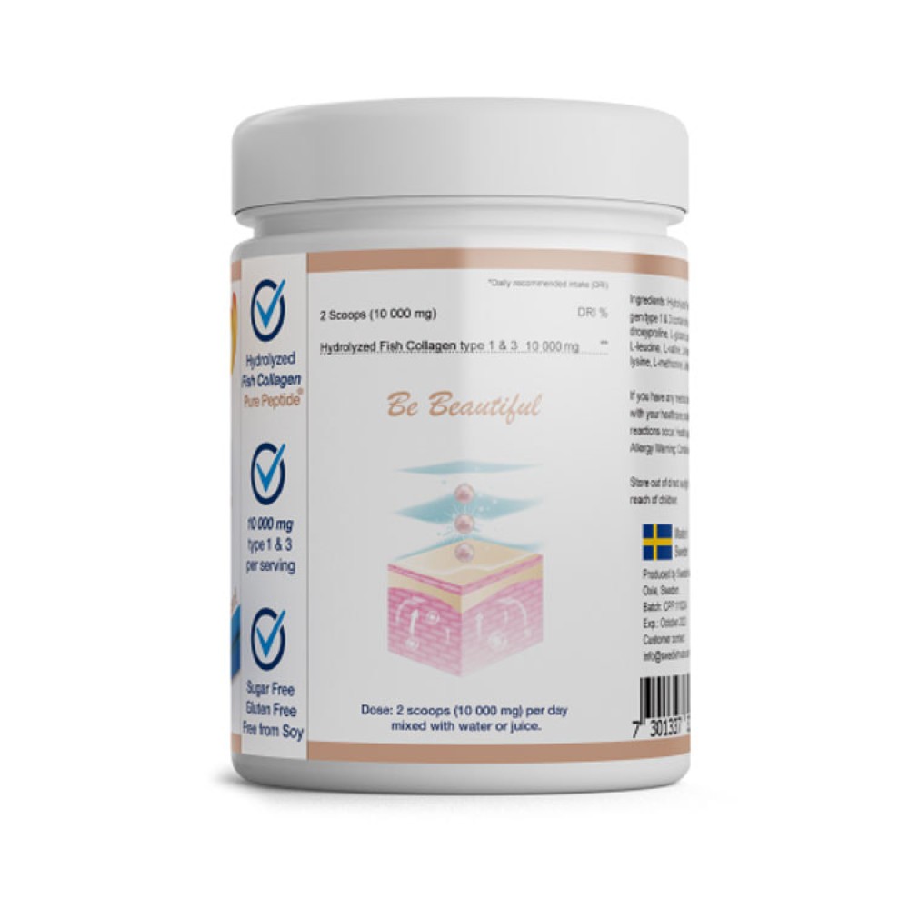 Fish Collagen Powder 300gr 10.000mg (SWEDISH NUTRA)