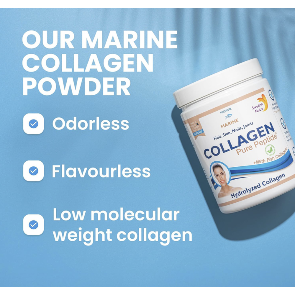 Fish Collagen Powder 300gr 10.000mg (SWEDISH NUTRA)