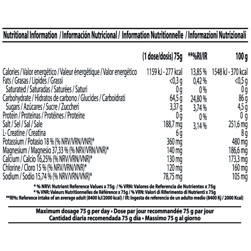 Fortargo+Creatine Carboloader 2Kg Lemon (OXYGEN NUTRITION)