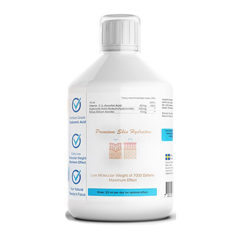 Vegan Hyaluronic Acid Γεύση Λεμόνι Swedish Nutra 500ml