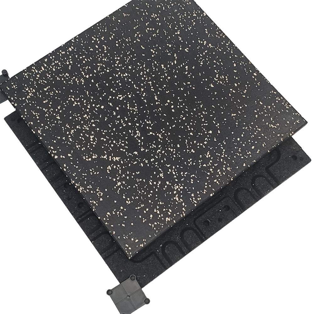 Viking Πάτωμα Γυμναστηρίου Διπλής Επίστρωσης με άσπρες Κουκίδες. Πάχος 2 εκατοστά.