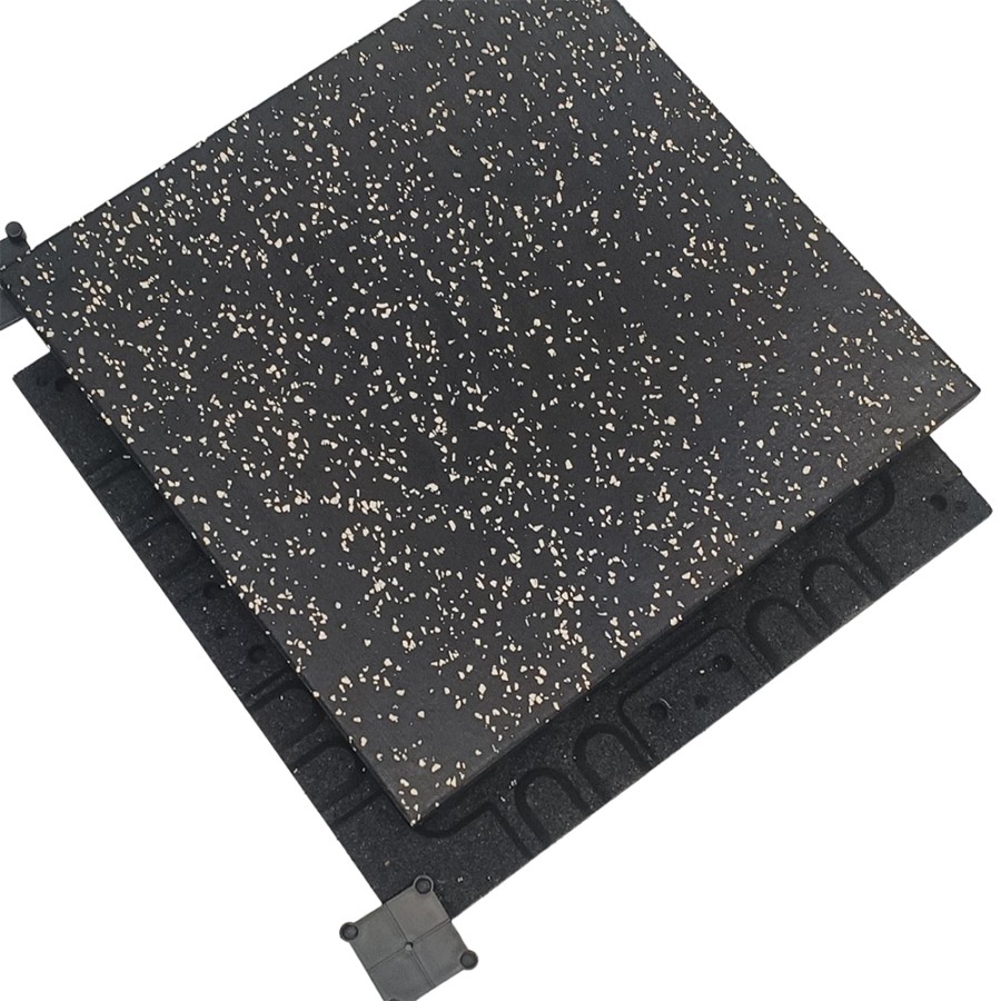 Viking Πάτωμα Γυμναστηρίου Διπλής Επίστρωσης με άσπρες Κουκίδες. Πάχος 2 εκατοστά.