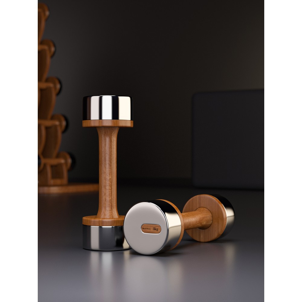 Viking Luxury Hotel Dumbbells , Ξύλινοι αλτήρες - (2.00 kgr)
